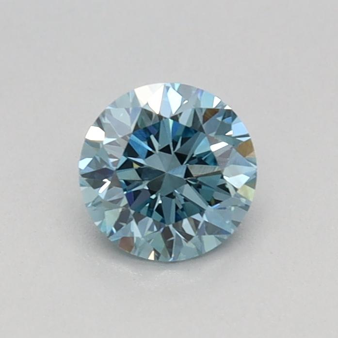 0.33 Ct. Fancy Intense Blue Round Lab Grown Diamond