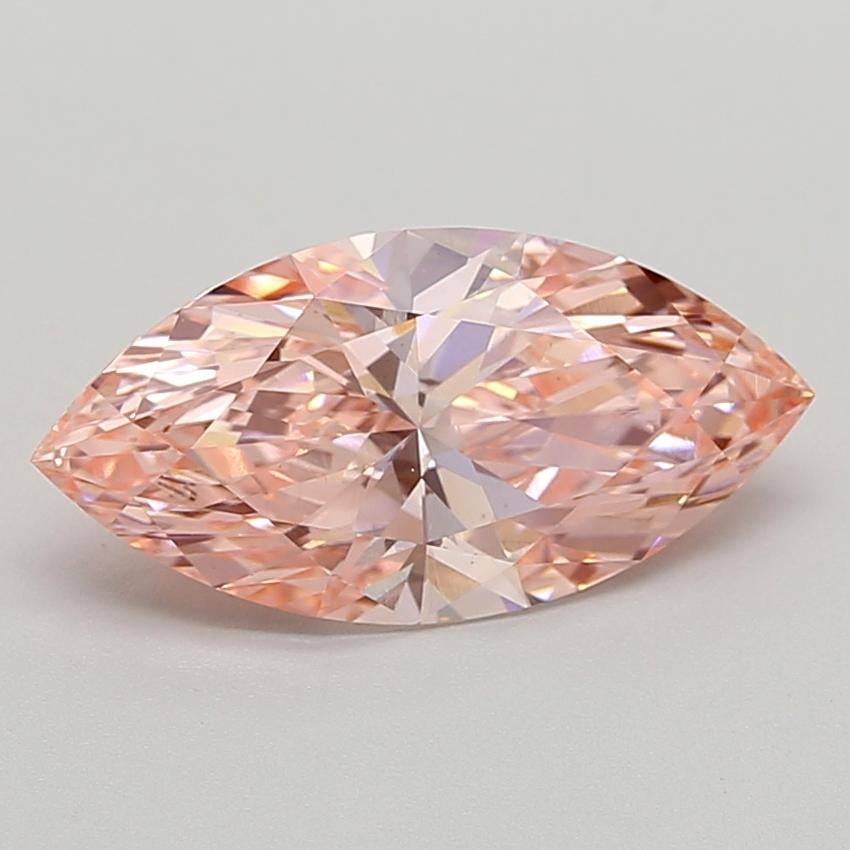3.06 Ct. Fancy Vivid  Pink Marquise Lab Grown Diamond