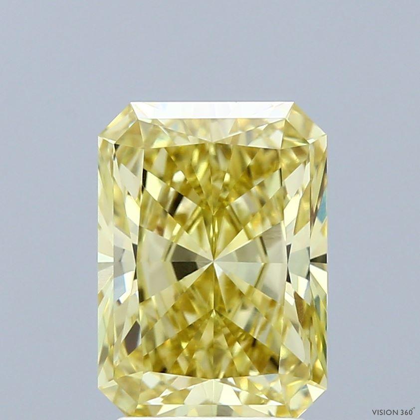 3.10 Ct. Fancy Intense Yellow Radiant Lab Grown Diamond