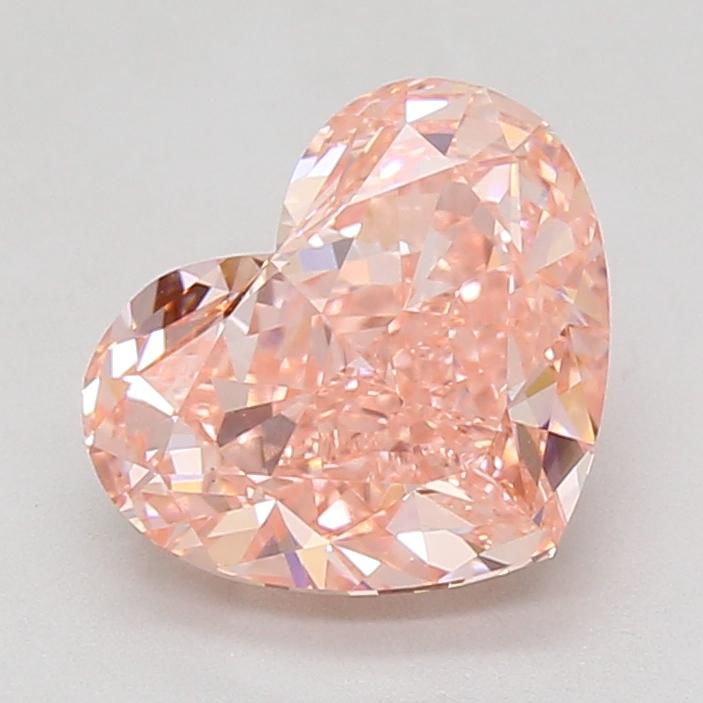 3.05 Ct. Fancy Vivid Pink Heart Lab Grown Diamond