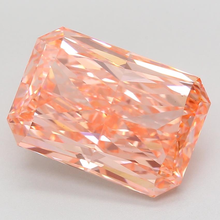 11.01 Ct. Fancy Vivid Pink Radiant Lab Grown Diamond