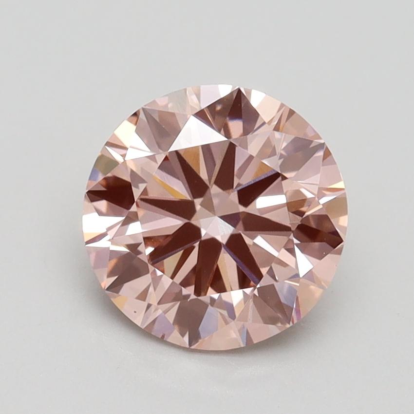 1.70 Ct. Fancy Intense Pink Round Lab Grown Diamond