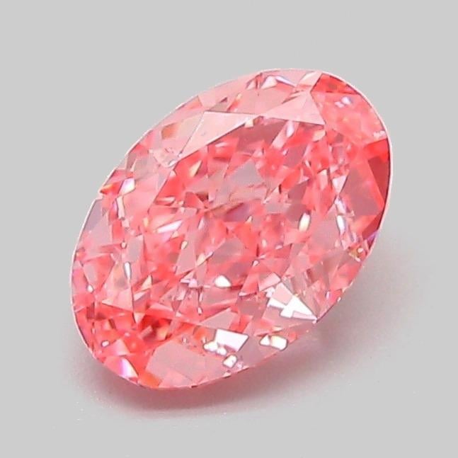 1.04 Ct. Fancy Vivid Pink Oval Lab Grown Diamond