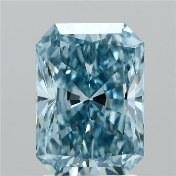 2.52 Ct. Fancy Vivid  Blue Radiant Lab Grown Diamond