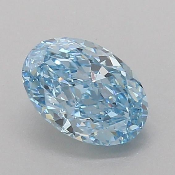 1.09 Ct. Fancy Vivid Blue Oval Lab Grown Diamond