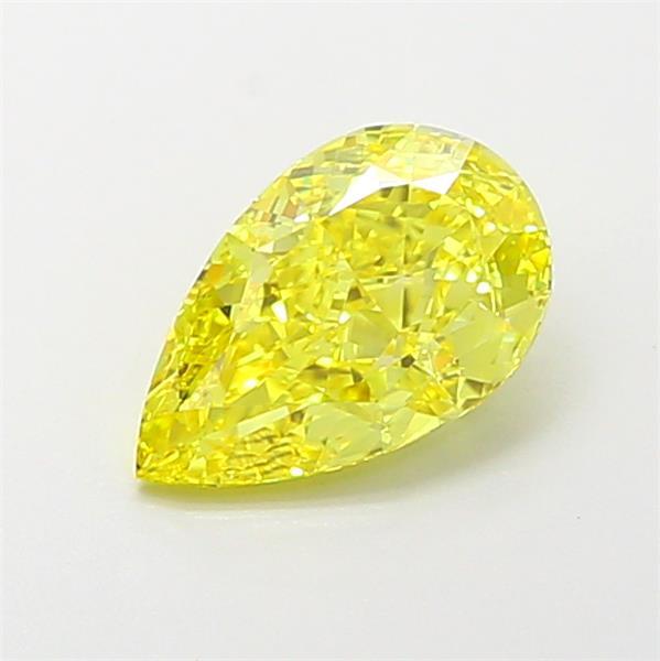 1.27 Ct. Fancy Vivid  Yellow Pear Lab Grown Diamond