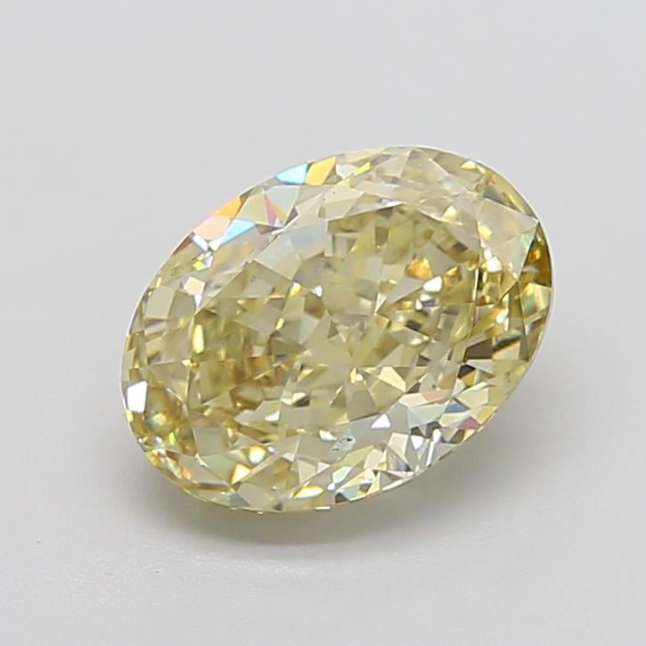 4.11 Ct. Fancy  Yellow Oval Lab Grown Diamond