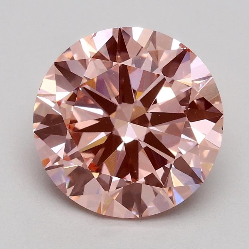 1.80 Ct. Fancy Intense Pink Round Lab Grown Diamond