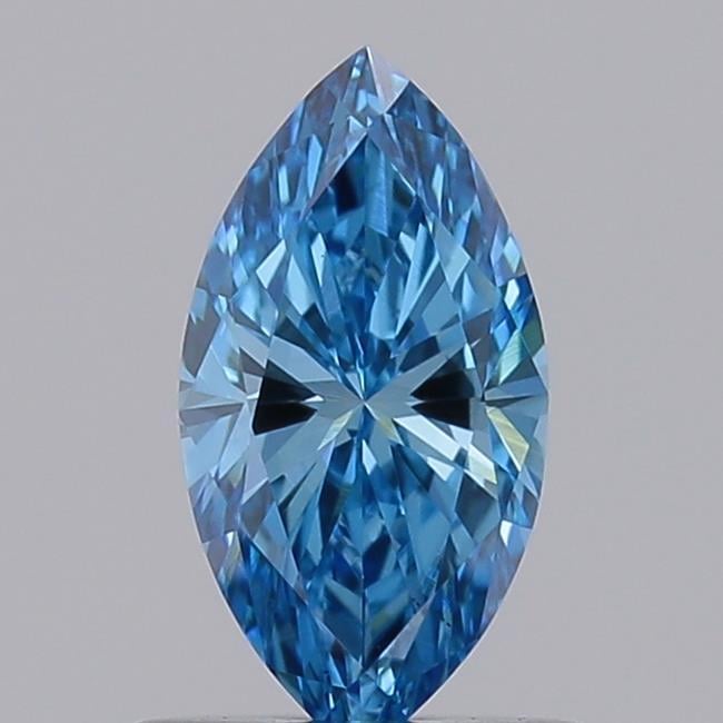 0.57 Ct. Fancy Vivid Blue Marquise Lab Grown Diamond