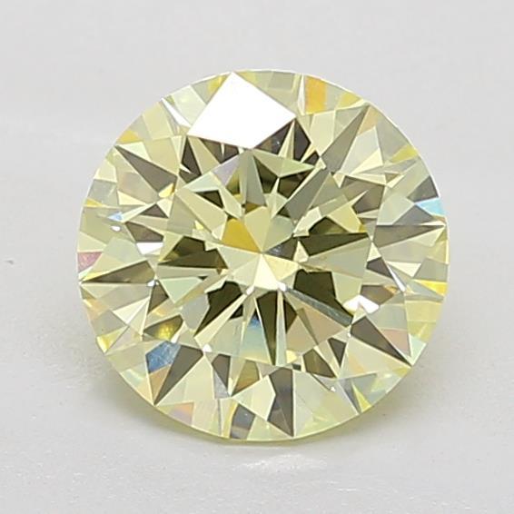 1.72 Ct. Fancy Yellow Round Lab Grown Diamond