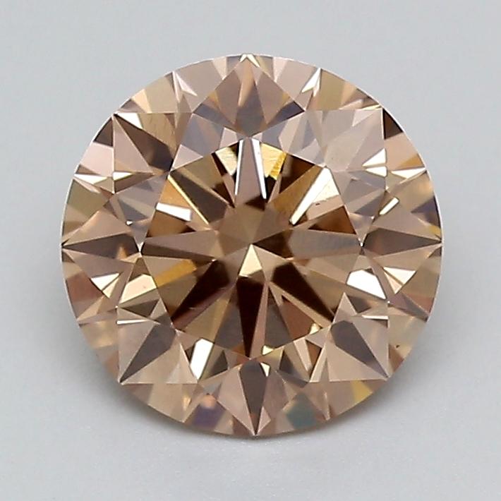 1.52 Ct. Fancy Light  Brown Round Lab Grown Diamond