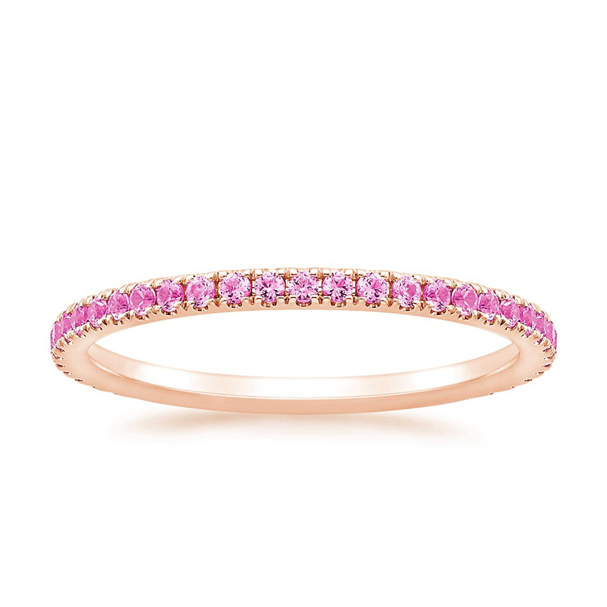 Luxe Ballad Pink Sapphire Ring in 14K Rose Gold