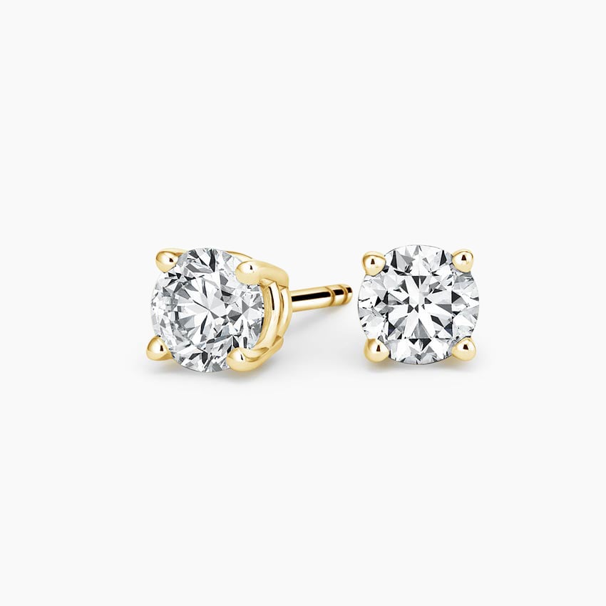 Round Diamond Stud Earrings (1 1/2 ct. tw.) in 18K Yellow Gold