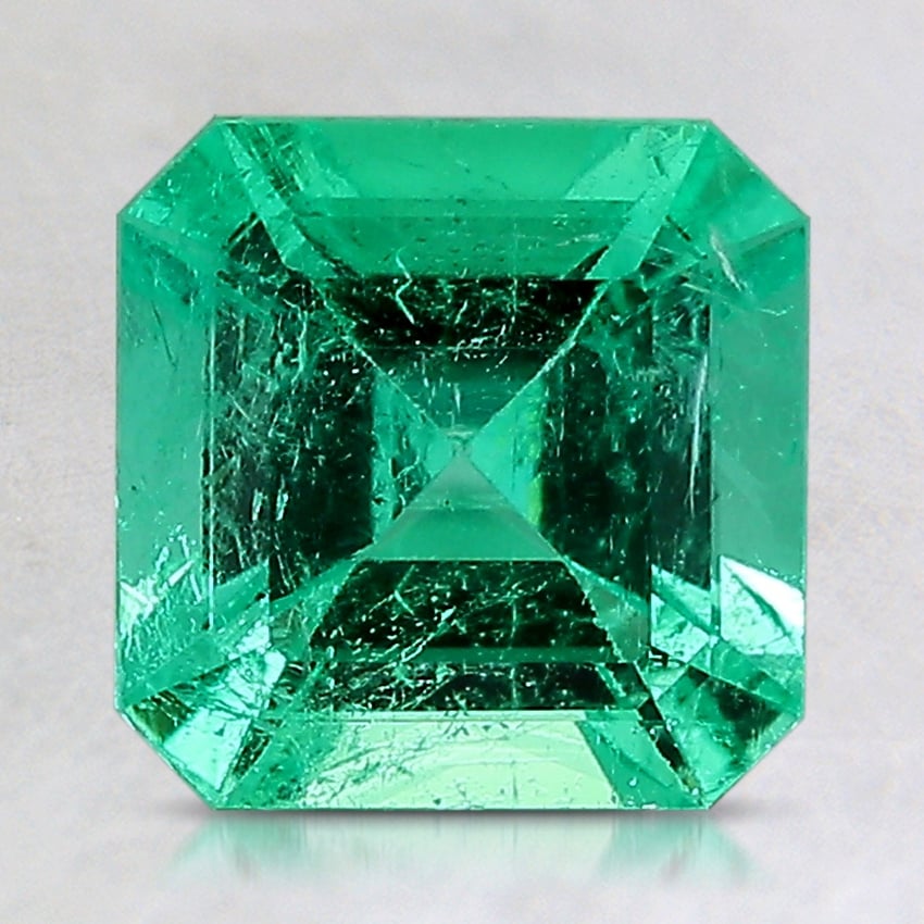 7.6mm Asscher Colombian Emerald