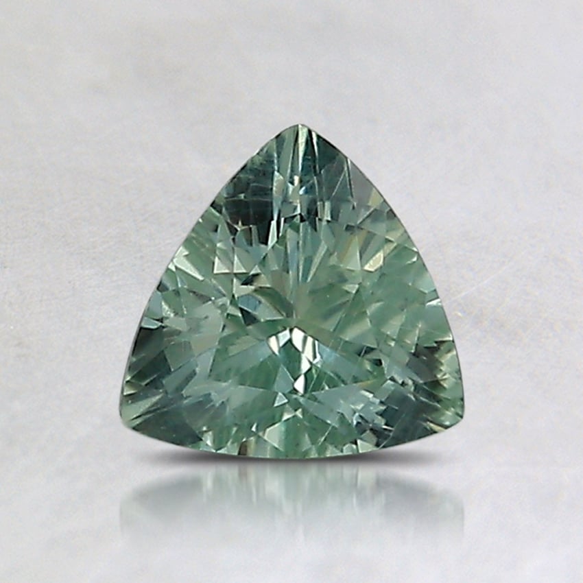 6mm Unheated Green Trillion Montana Sapphire