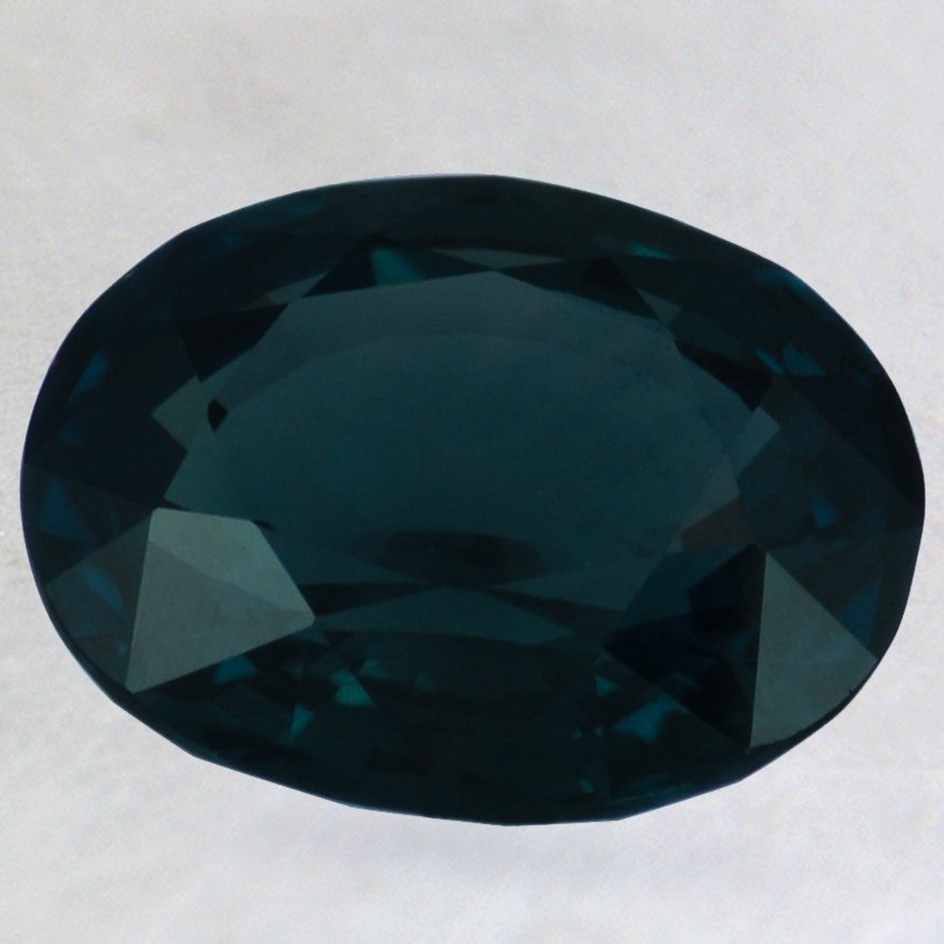 12x9.5mm Super Premium Green Oval Sapphire