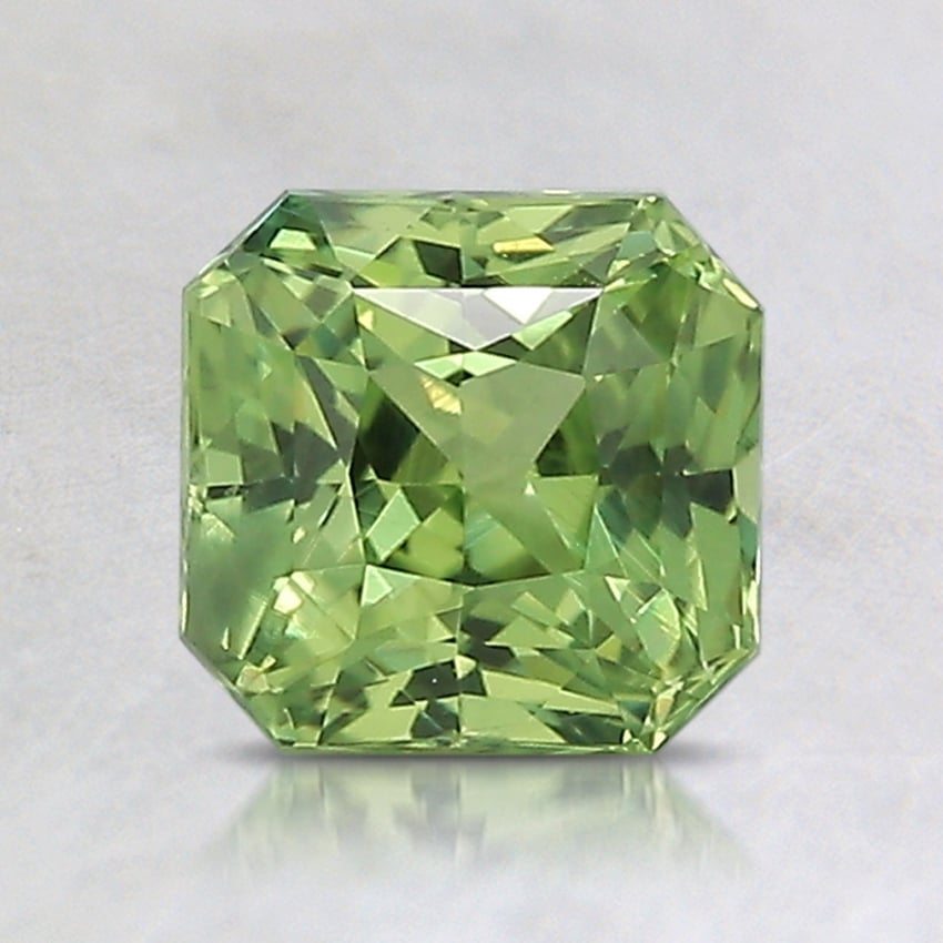 6.3x6.1mm Green Asscher Sapphire