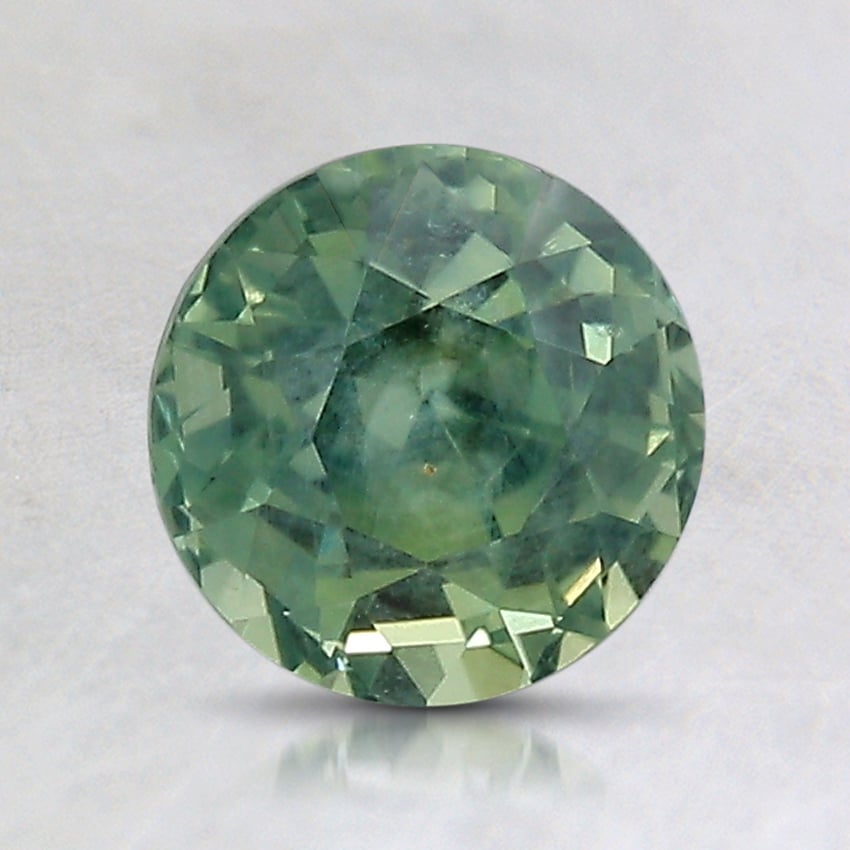 6.7x6.6mm Unheated Teal Round Montana Sapphire
