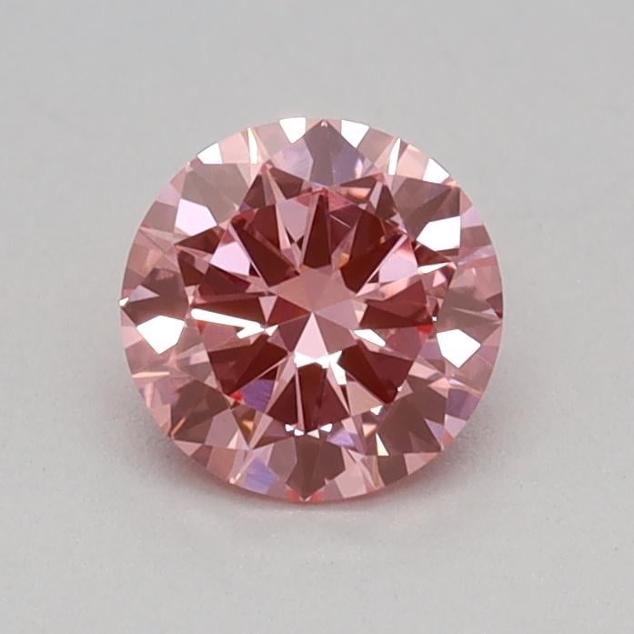 0.32 Ct. Fancy Vivid Pink Round Lab Grown Diamond