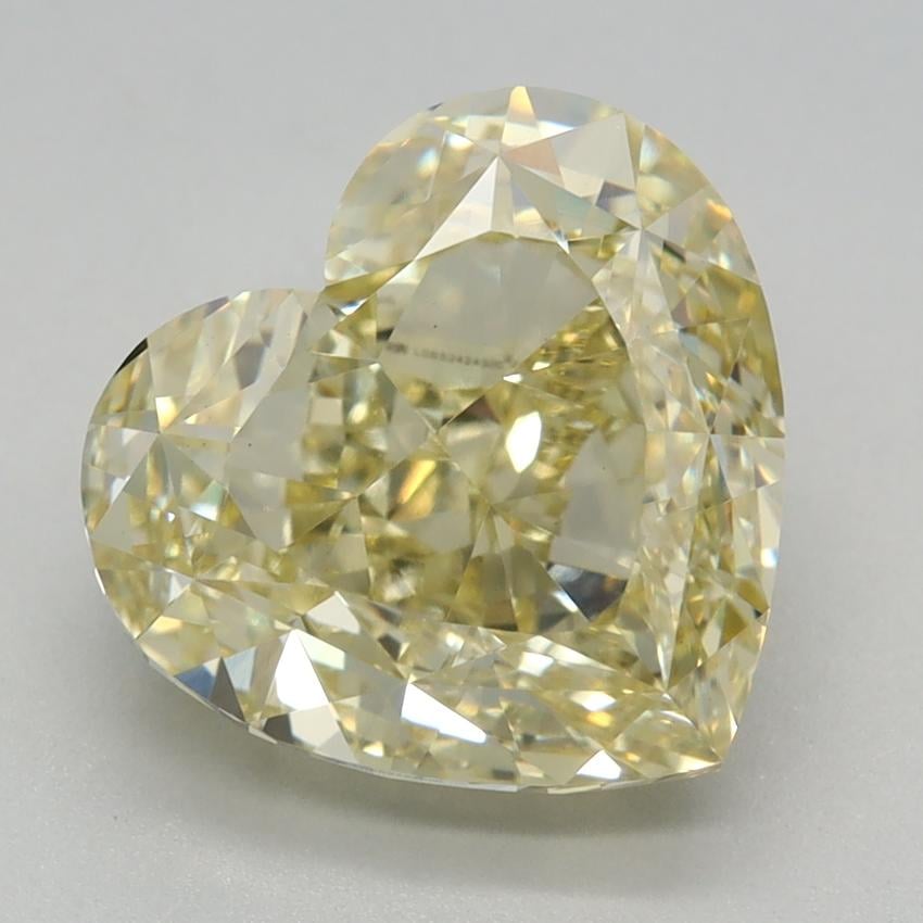 3.06 Ct. Fancy Intense Yellow Heart Lab Grown Diamond