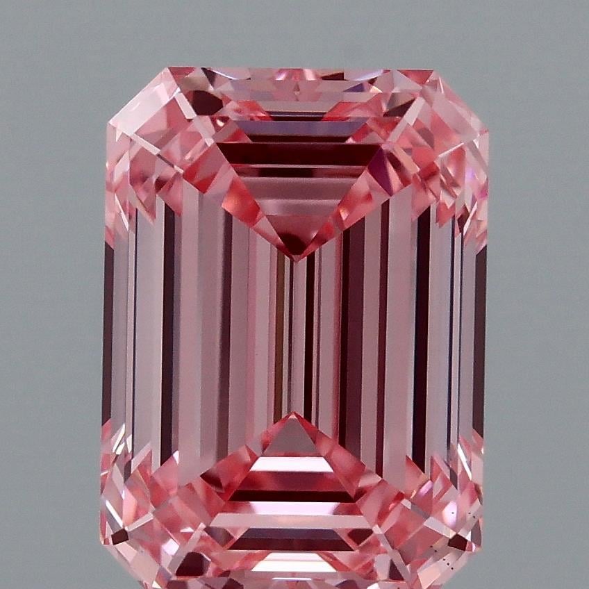 2.09 Ct. Fancy Vivid Pink Emerald Lab Grown Diamond
