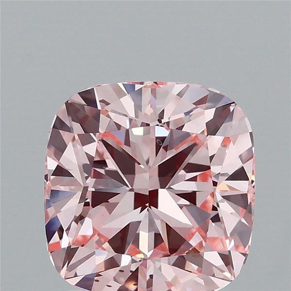 2.07 Ct. Fancy Intense Pink Cushion Lab Grown Diamond