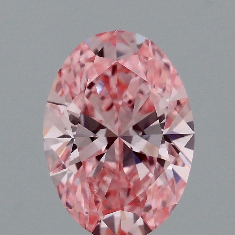 1.03 Ct. Fancy Vivid Pink Oval Lab Grown Diamond