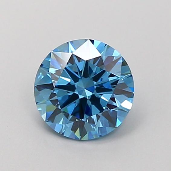 1.01 Ct. Fancy Vivid Blue Round Lab Grown Diamond