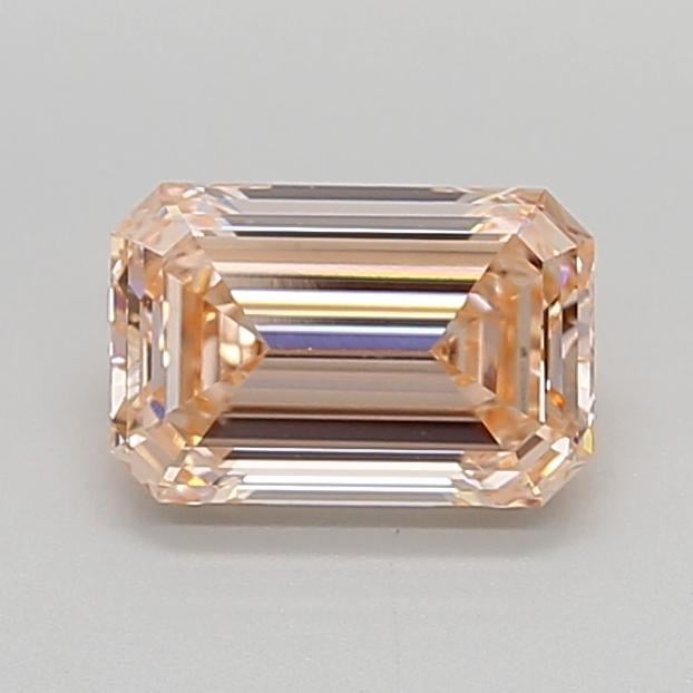 1.52 Ct. Fancy Pinkish Orange Emerald Lab Grown Diamond