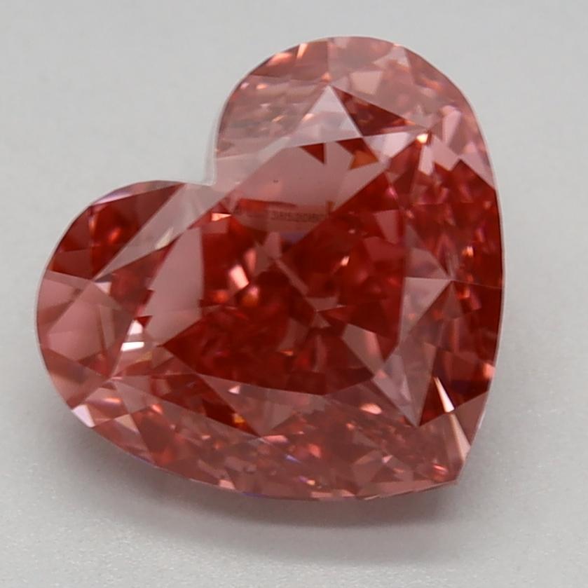 2.29 Ct. Fancy Vivid Pink Heart Lab Grown Diamond