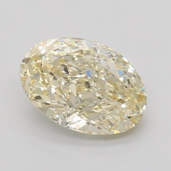 1.10 Ct. Fancy Light Yellow Oval Lab Grown Diamond