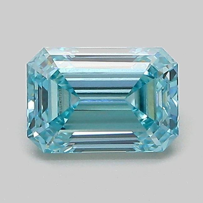 1.03 Ct. Fancy Vivid Greenish Blue Emerald Lab Grown Diamond
