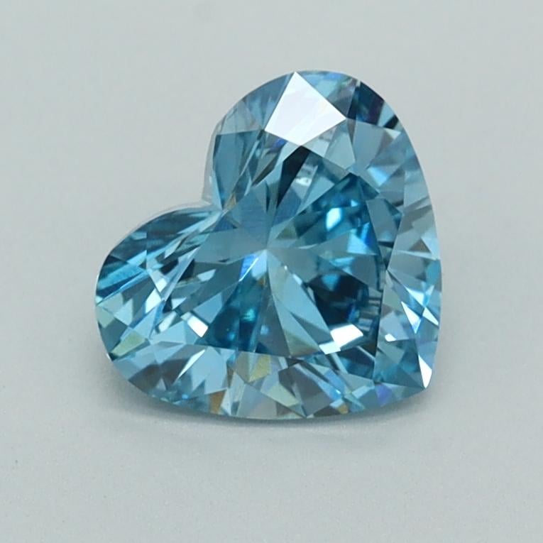1.02 Ct. Fancy Vivid  Blue Heart Lab Grown Diamond