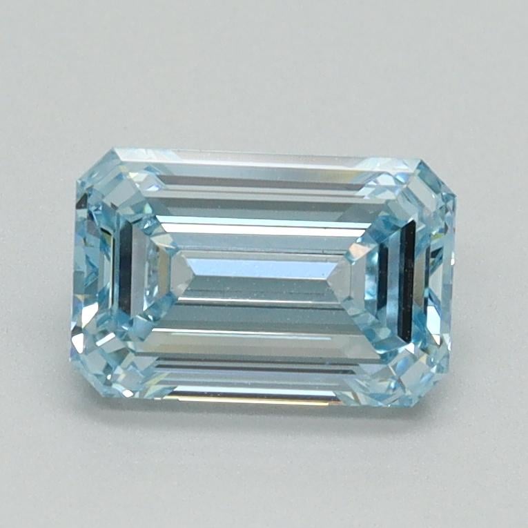 1.13 Ct. Fancy Intense Blue Emerald Lab Grown Diamond