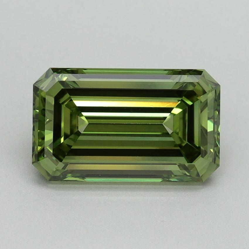 2.13 Ct. Fancy Vivid Green Emerald Lab Grown Diamond