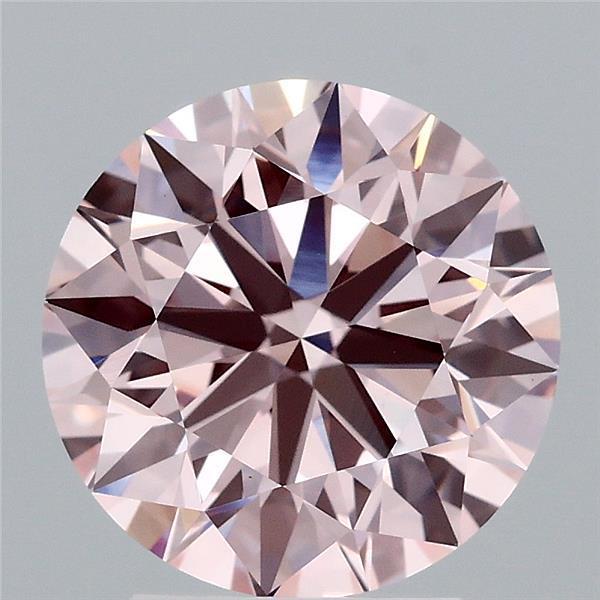 3.05 Ct. Fancy Intense  Pink Round Lab Grown Diamond