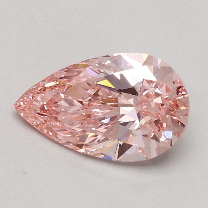 0.55 Ct. Fancy Intense Pink Pear Lab Grown Diamond