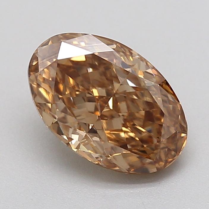 1.33 Ct. Fancy Light  Brown Oval Lab Grown Diamond