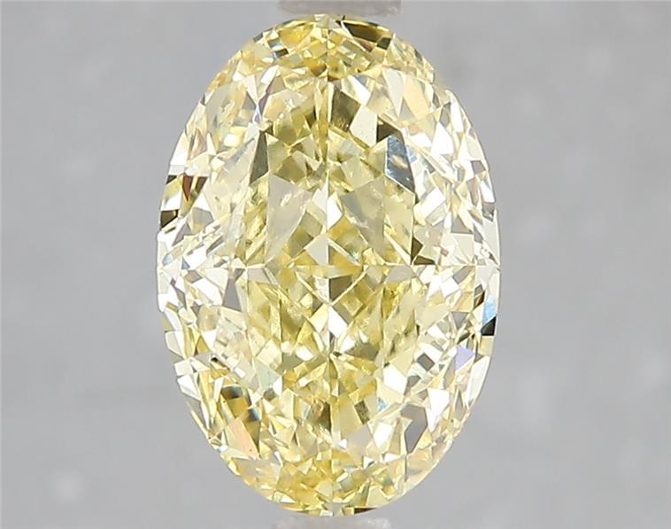 3.01 Ct. Fancy Vivid Yellow Oval Lab Grown Diamond