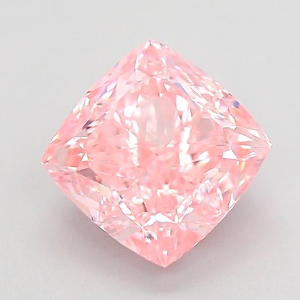 1.56 Ct. Fancy Intense  Pink Cushion Lab Grown Diamond