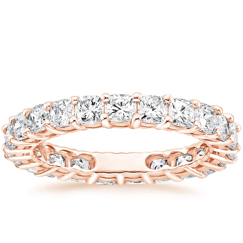 Rose Gold Cushion Eternity Diamond Ring (2 ct. tw.)