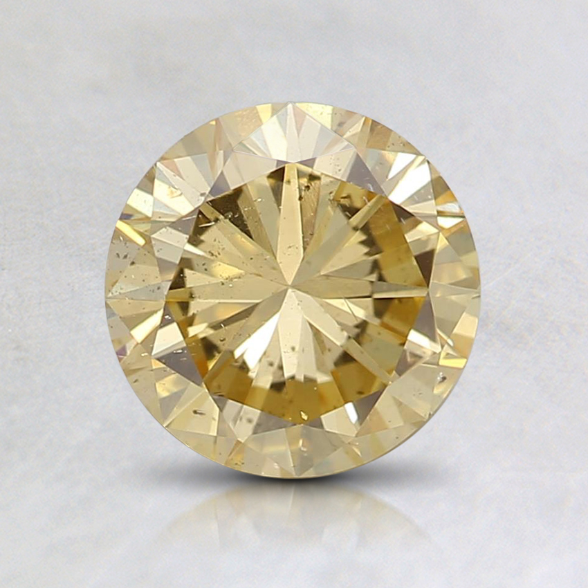1.06 Ct. Fancy Intense Orangy Yellow Round Diamond