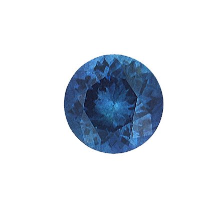 6.9mm Teal Round Sapphire