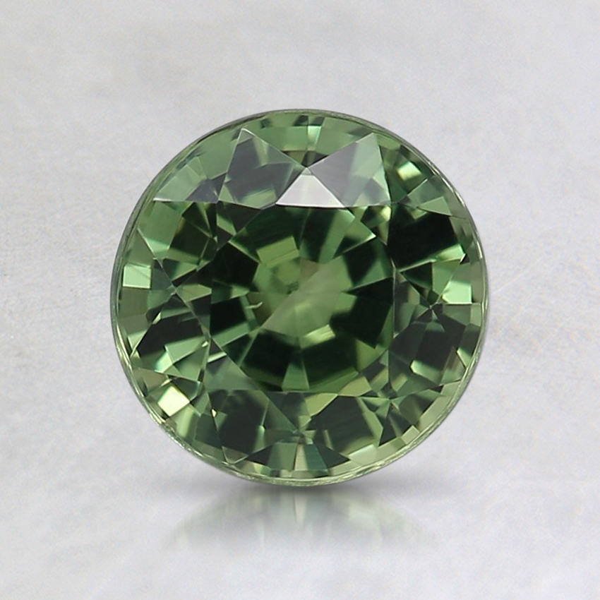 6.6mm Green Round Sapphire