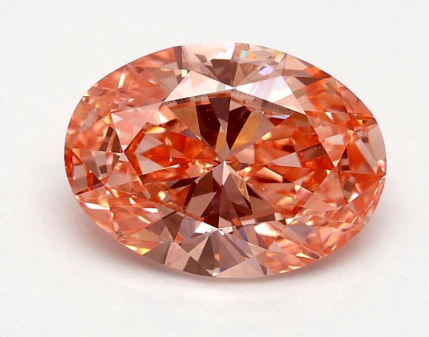 1.53 Ct. Fancy Vivid Pink Oval Lab Grown Diamond
