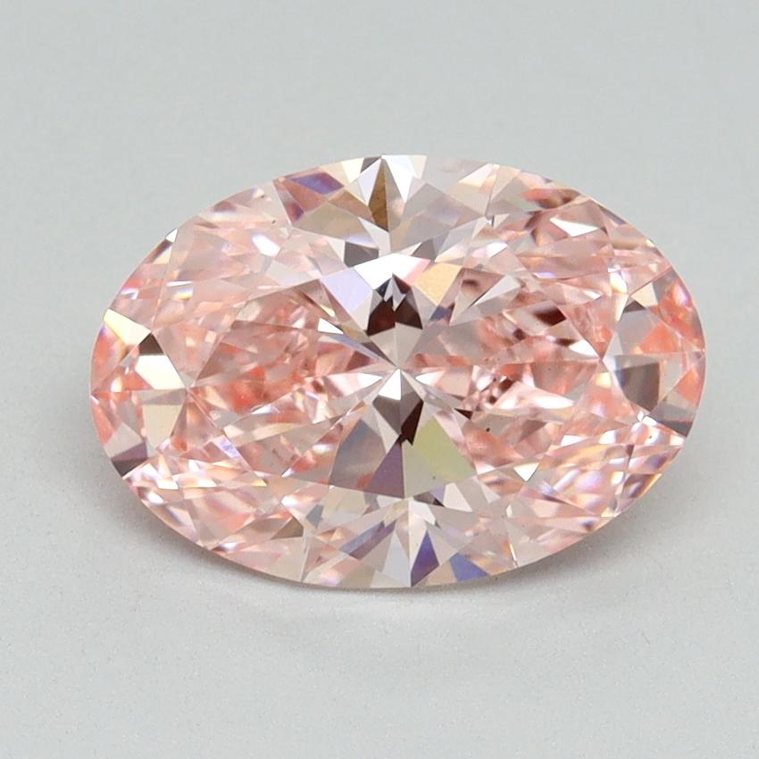 2.28 Ct. Fancy Vivid Pink Oval Lab Grown Diamond
