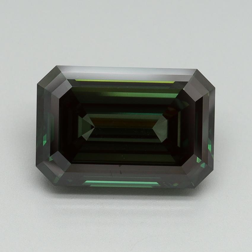 5.10 Ct. Fancy Deep Green Emerald Lab Grown Diamond
