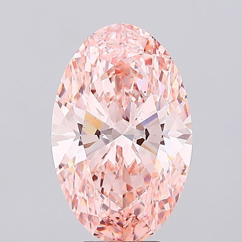 5.27 Ct. Fancy Vivid Pink Oval Lab Grown Diamond