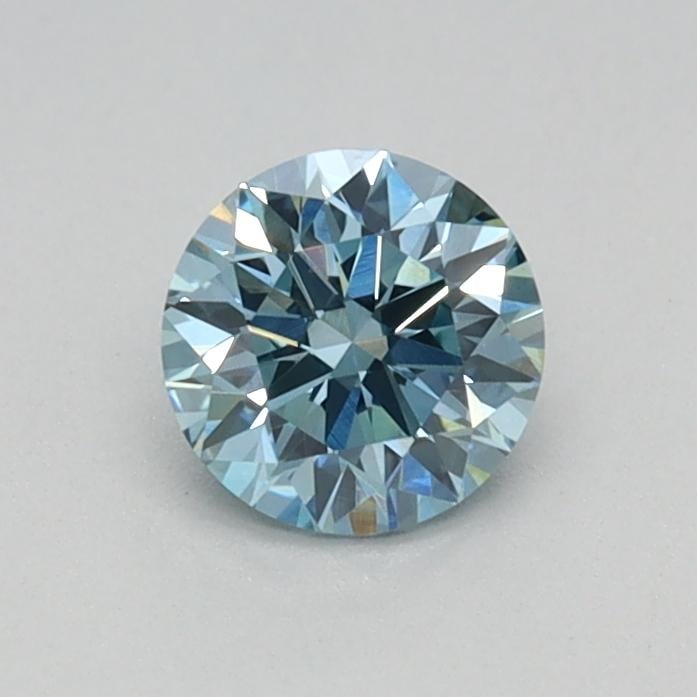 0.38 Ct. Fancy Vivid Blue Round Lab Grown Diamond