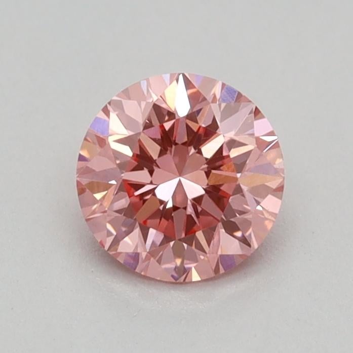0.33 Ct. Fancy Vivid Pink Round Lab Grown Diamond